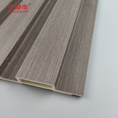Grosir Harga Pabrik Gandum Kayu Fluted Panel Dinding Wpc Rumah Dekorasi Interior