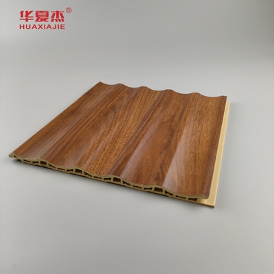 Grosir Harga Pabrik Gandum Kayu Fluted Wpc Panel Dinding Rumah Dekorasi Interior