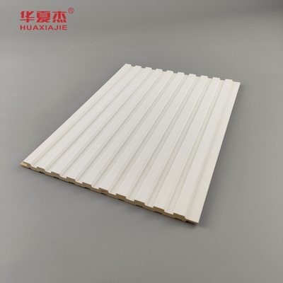 Grosir panel dinding wpc berlapis hijau dan putih panel pvc dan papan wpc dekorasi interior