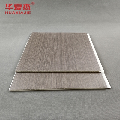 Dekorasi Interior tahan panas PVC Plastik Plafon Panel Warna Kayu
