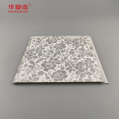 Hot Sale Floral Design Pvc Wall Panel Country Style Frosted Texture Laminated Pvc Panel Untuk Dekorasi Dinding