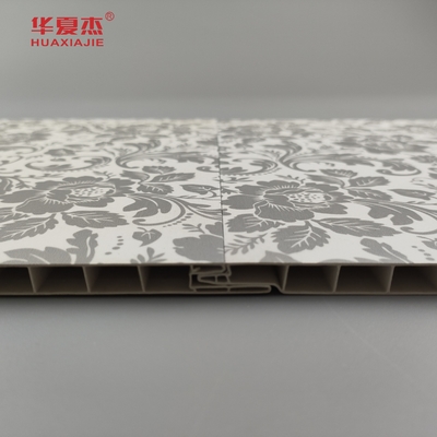 Hot Sale Floral Design Pvc Wall Panel Country Style Frosted Texture Laminated Pvc Panel Untuk Dekorasi Dinding