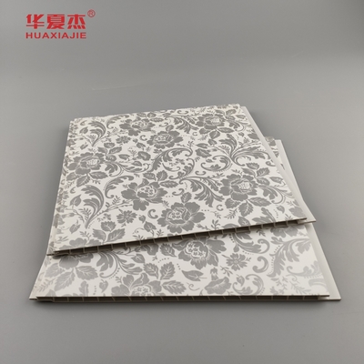 Hot Sale Floral Design Pvc Wall Panel Country Style Frosted Texture Laminated Pvc Panel Untuk Dekorasi Dinding