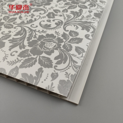 Hot Sale Floral Design Pvc Wall Panel Country Style Frosted Texture Laminated Pvc Panel Untuk Dekorasi Dinding