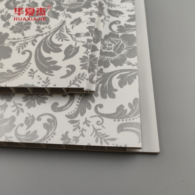 Hot Sale Floral Design Pvc Wall Panel Country Style Frosted Texture Laminated Pvc Panel Untuk Dekorasi Dinding