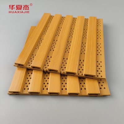 Desain Baru Fluted Wpc Wall Panel Perforate Wpc Panel Untuk Dekorasi Dinding