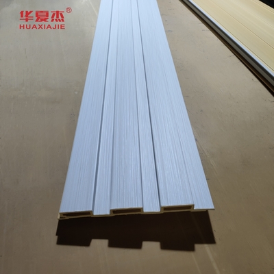 Desain Kesederhanaan Modern Wpc Fluted Wall Panel Laminated Wpc Wall Panel Untuk Dekorasi Luar dan Dalam Ruang