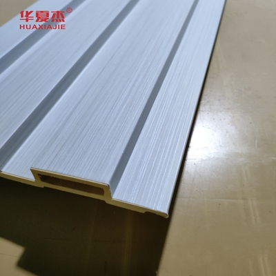 Desain Kesederhanaan Modern Wpc Fluted Wall Panel Laminated Wpc Wall Panel Untuk Dekorasi Luar dan Dalam Ruang