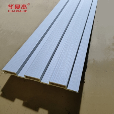Desain Kesederhanaan Modern Wpc Fluted Wall Panel Laminated Wpc Wall Panel Untuk Dekorasi Luar dan Dalam Ruang