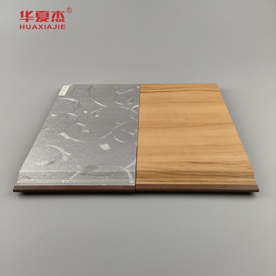 2024 New Design Sliver Luxury Pattern / Nature Woodgrain Wpc Panel Untuk Dekorasi Dinding