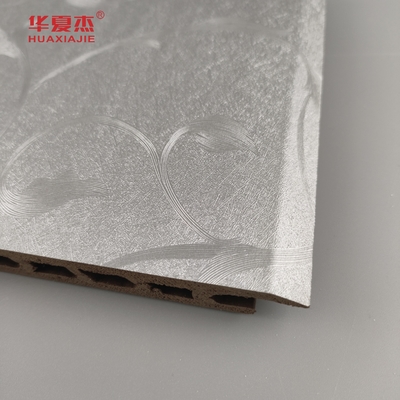 2024 New Design Sliver Luxury Pattern / Nature Woodgrain Wpc Panel Untuk Dekorasi Dinding