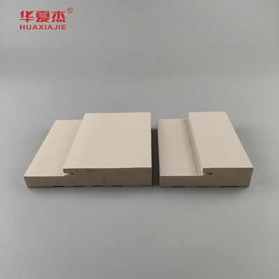 Waterproof Wood Pattern 6-9/16' Wpc Door Jamb 4-9/16' Wpc Door Frame Dekorasi Bangunan