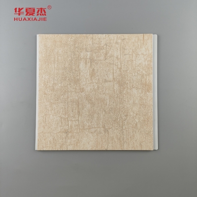 Biaya pabrik harga hot stamping pvc panel dinding wpc pvc panel langit-langit desain bambu untuk dekorasi interior