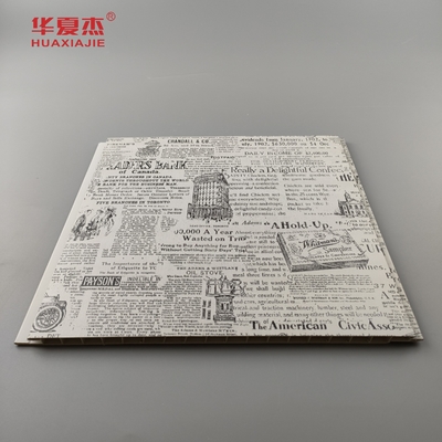 Panel laminasi pvc klasik tahan lama gaya kuno panel langit-langit pvc dekorasi dinding dalam ruangan