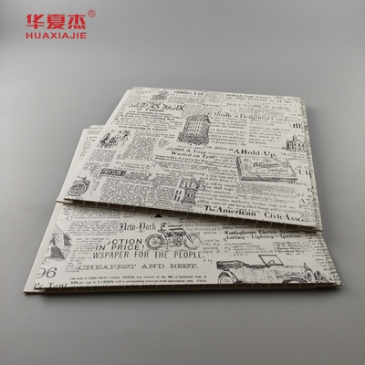 Panel laminasi pvc klasik tahan lama gaya kuno panel langit-langit pvc dekorasi dinding dalam ruangan