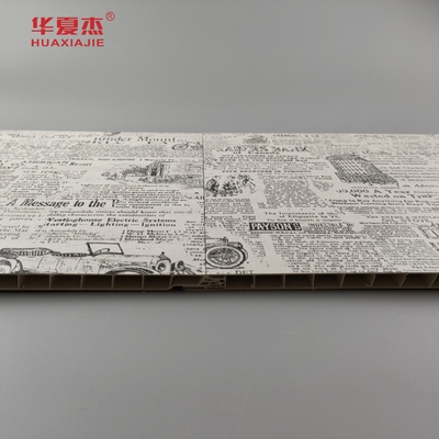Panel laminasi pvc klasik tahan lama gaya kuno panel langit-langit pvc dekorasi dinding dalam ruangan