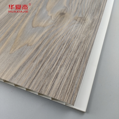 Pabrik Jual Langsung Pvc Panel Dinding Laminasi Gandum Kayu Pvc Dekorasi Panel Langit-langit Perumahan / Kantor