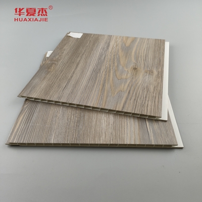 Pabrik Jual Langsung Pvc Panel Dinding Laminasi Gandum Kayu Pvc Dekorasi Panel Langit-langit Perumahan / Kantor
