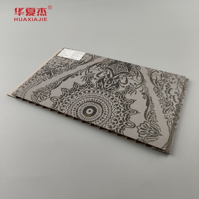 Desain Mewah Pvc Panel Dinding Laminasi 60% Kandungan PVC Anti Goresan Pvc Panel Dekorasi Untuk Dinding