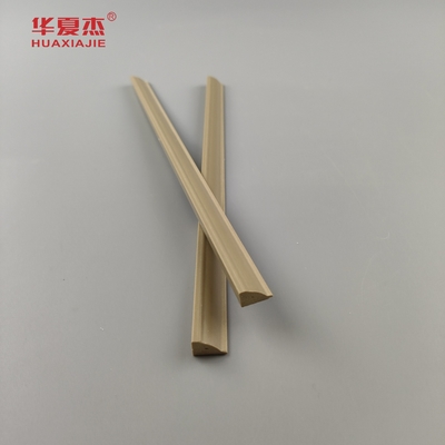 Kualitas tinggi Wpc glazing Sidelite Bead Alam Kayu Warna Wpc Molding Untuk Dekorasi Bangunan