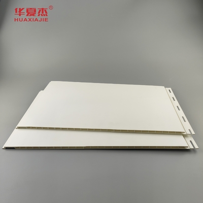 Harga harga grosir pvc panel dinding 18'' panel langit-langit 96%pvc dekorasi rumah/pabrik ramah lingkungan