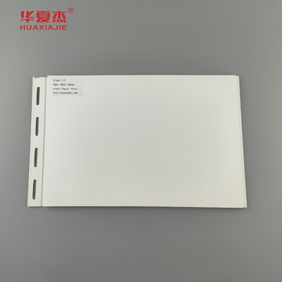 Panel langit-langit pvc desain modern panel dinding 12 'warna putih lembaran pvc dekorasi bangunan dalam ruangan