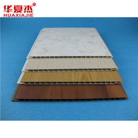 Waterproof Strip PVC Panel langit-langit kayu butir panel dinding PVC Untuk perumahan 1.5kg/m2