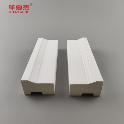 Harga biaya wpc Brickmold 2'' biji kayu pvc pintu frame molding waterproof home/office dekorasi