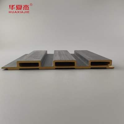 Produk Baru Wpc Fluted Wall Panel Laminasi Kayu Biji Wpc Panel Instal Mudah Dekorasi Dinding Indoor