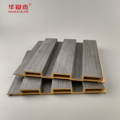 Produk Baru Wpc Fluted Wall Panel Laminasi Kayu Biji Wpc Panel Instal Mudah Dekorasi Dinding Indoor