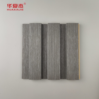 Produk Baru Wpc Fluted Wall Panel Laminasi Kayu Biji Wpc Panel Instal Mudah Dekorasi Dinding Indoor