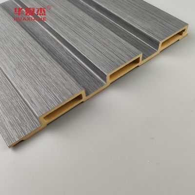 Produk Baru Wpc Fluted Wall Panel Laminasi Kayu Biji Wpc Panel Instal Mudah Dekorasi Dinding Indoor