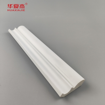 Kualitas tinggi 25/64 x1-39/64 crown pvc molding putih waterproof pvc profil interior bangunan dekorasi