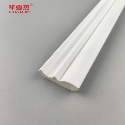 Kualitas tinggi 25/64 x1-39/64 crown pvc molding putih waterproof pvc profil interior bangunan dekorasi