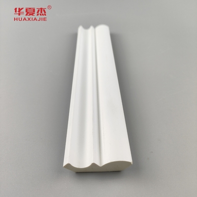 Kualitas tinggi 25/64 x1-39/64 crown pvc molding putih waterproof pvc profil interior bangunan dekorasi