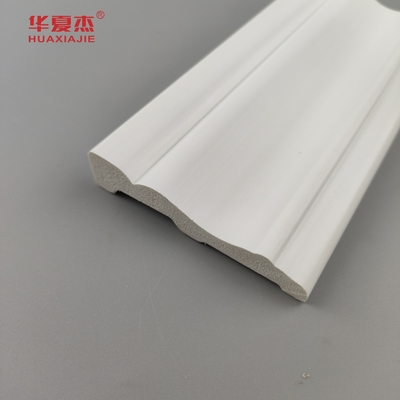 Produk baru 19/32 x 2-23/32 kolonial casing pvc skirting papan dasar warna putih untuk dekorasi bangunan