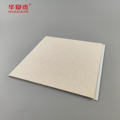Desain baru laminasi panel dinding pvc 250x5mm panel langit-langit kayu biji dekorasi dalam dan luar