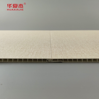 Desain baru laminasi panel dinding pvc 250x5mm panel langit-langit kayu biji dekorasi dalam dan luar