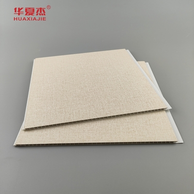 Desain baru laminasi panel dinding pvc 250x5mm panel langit-langit kayu biji dekorasi dalam dan luar