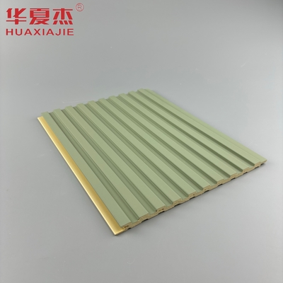 New Design Wpc Fluted Wall Panel Waterproof Laminated Wpc Pvc Anti Scratch Panel Untuk Dekorasi Dinding Dalam Ruang