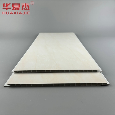 Panel dinding pvc marmer kuning berkualitas tinggi 250x8mm mudah dipasang panel langit-langit pvc untuk dekorasi kamar mandi
