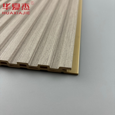 Panel dinding wpc kayu paling laris panel dinding pvc bergelombang panel dinding tahan air wpc untuk dekorasi interior