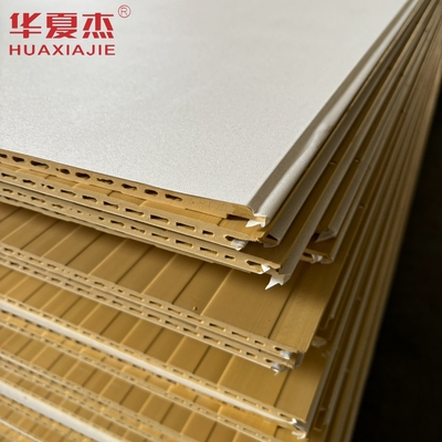 Panel dinding wpc putih berkualitas tinggi 600x9mm papan wpc berlapis bahan dekorasi tahan air