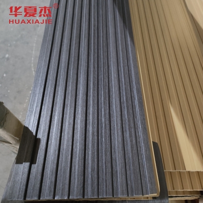 jual panas panel dinding wpc berbentuk U laminasi gelap panel langit-langit wpc interior dan dekorasi eksterior
