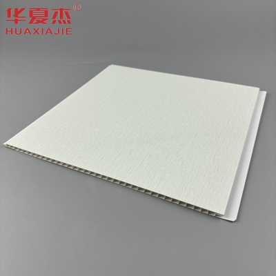 Baseplate Putih Dengan Pola Metallik Perak Pvc Panel Dinding Dekorasi Langit-langit Pvc Panel Untuk Apartemen