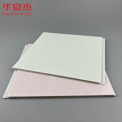 Baseplate Putih Dengan Pola Metallik Perak Pvc Panel Dinding Dekorasi Langit-langit Pvc Panel Untuk Apartemen