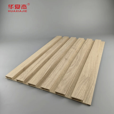 Mudah Menginstal 220mm X 9mm Wpc Panel Dinding Outdoor Antiseptik Waterproof Anticorrosive