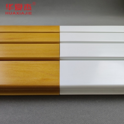 High Durability PVC Slatwall Dalam Panjang Disesuaikan Dari 4ft Dan 8ft