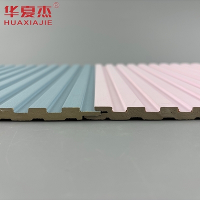 panel dinding wpc laminated pink desain modern untuk dekorasi dinding rumah