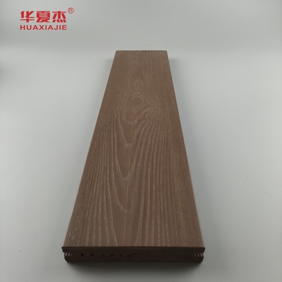 Anti Korosi WPC Komposit Decking tahan air lantai taman luar ruangan
